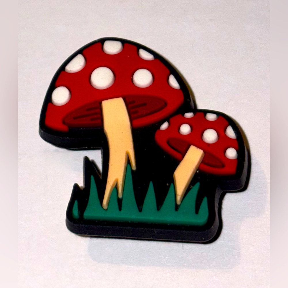 (10 for $16) Mushroom Croc Charm Jibbit Shoe Charm